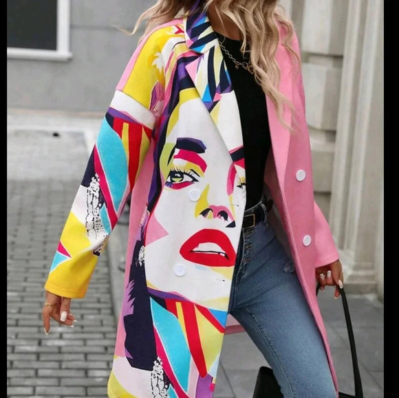 Women Casual Long Sleeve Regular Blend Overcoat For Outdoor, - Picture 1 of 6